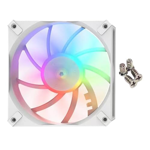 Computerlüfter - Computer Cooling Lüfter | RGB Silent Slim CPU Kühlerkühler für Home Workplace Game PC Build, Luftstromoptimierungswerkzeug Computerlüfter - Computer Cooling Lüfter | RGB Silent Slim CPU Kühlerkühler für Home Workplace Game PC Build, Luftstromoptimierungswerkzeug von Jubilofex