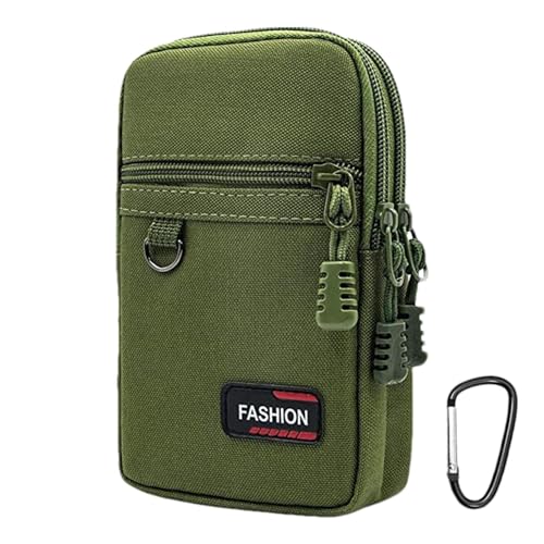 Handy-Tasche – Taschenlampenhalter, Handyholster, Reißverschlusstaschen, Gürtelschlaufe, Tragetasche, Hüfttasche, Smartphone-Organizer, Outdoor-Reiseausrüstung, Wanderzubehör für Herren Handy-Tasche – Taschenlampenhalter, Handyholster, Reißverschlusstaschen, Gürtelschlaufe, Tragetasche, Hüfttasche, Smartphone-Organizer, Outdoor-Reiseausrüstung, Wanderzubehör für Herren von Jubilofex