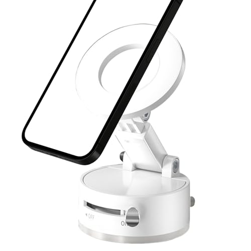 Jubilofex Magnetischer Telefonhalter | Mobilfunkmontage | Einstellbare Mobiltelefonunterstützung wie EIN leistungsstarker Saugnapfbecher -Stand für Automobile von Jubilofex