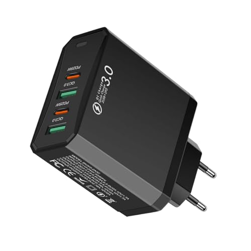 Jubilofex Reiseadapter Für Europa - 2USB+2PD EU Netzstecker | 4-in-1 QC3.0 Schnellladegerät mit Mehrfachanschlüssen für Hotel Flughafen Kreuzfahrt Europaurlaub Geschäftsreisen Jubilofex Reiseadapter Für Europa - 2USB+2PD EU Netzstecker | 4-in-1 QC3.0 Schnellladegerät mit Mehrfachanschlüssen für Hotel Flughafen Kreuzfahrt Europaurlaub Geschäftsreisen von Jubilofex