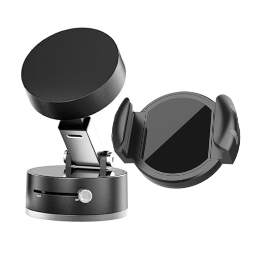 Jubilofex Vakuum Magnetischer Telefonhalter | 360 ° Einstellbares Saug -Telefonhalter mit faltbarem Design - Automobilversorgungen für Dashboard, Büroschreibtisch, Reiseanwendung von Jubilofex
