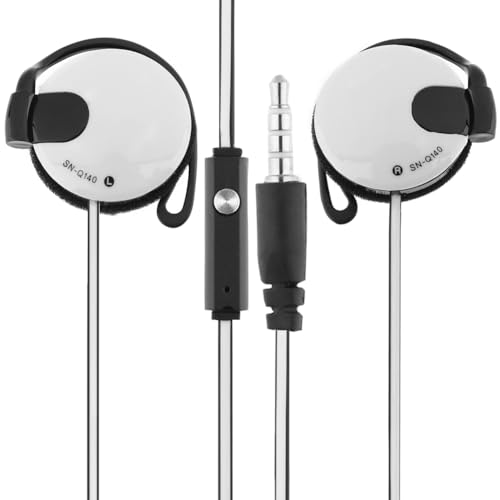 Ohrclip -Kopfhörer verdrahtet | 3,5 mm über Ohrhörer für Telefon - Mobiltelefonzubehör zum Laufen, Training, Joggen, Wandern, Klettern, Ausgang Ohrclip -Kopfhörer verdrahtet | 3,5 mm über Ohrhörer für Telefon - Mobiltelefonzubehör zum Laufen, Training, Joggen, Wandern, Klettern, Ausgang von Jubilofex