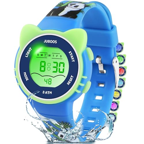 Juboos Kinder Digitaluhren,7 Farben LED-Licht Kinder Sport Armbanduhr Jungen Wasserdicht Kinderuhr mit Alarm Stoppuhr,Kinderuhren Outdoor Armbanduhr für Jungen Mädchen 5-18 Juboos Kinder Digitaluhren,7 Farben LED-Licht Kinder Sport Armbanduhr Jungen Wasserdicht Kinderuhr mit Alarm Stoppuhr,Kinderuhren Outdoor Armbanduhr für Jungen Mädchen 5-18 von Juboos