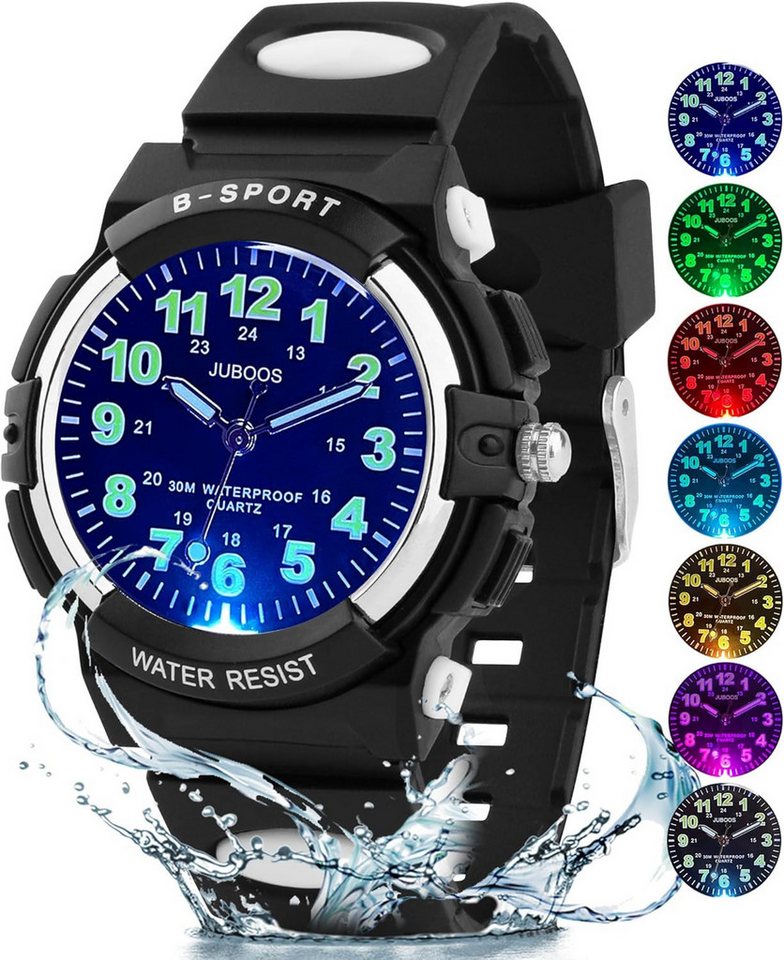 Juboos Neue Kinderuhren Quartz Watch, mit Armbanduhr Kautschuk Wasserdicht Outdoor Sports Uhren von Juboos