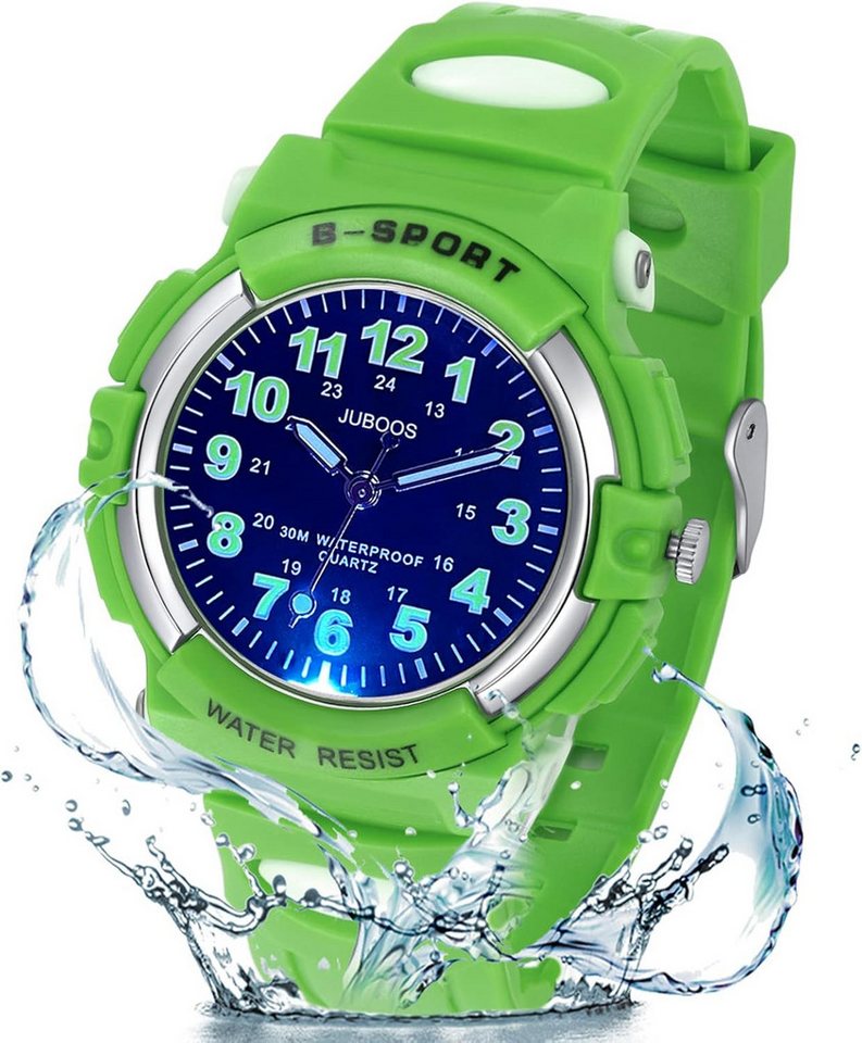 Juboos Neue Kinderuhren Quartz Watch, mit Armbanduhr Kautschuk Wasserdicht Outdoor Sports Uhren von Juboos