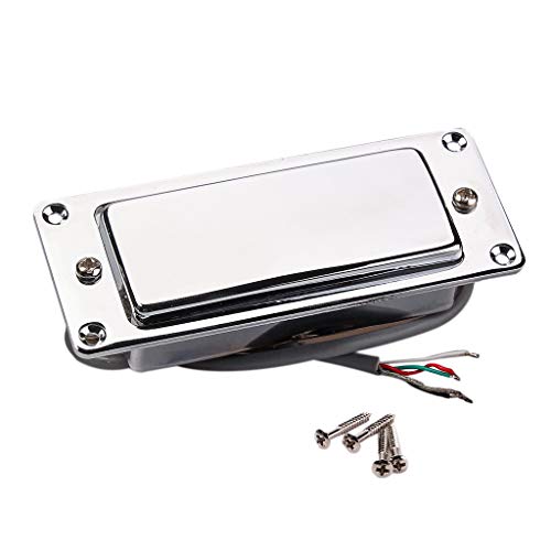 Chrom Silber Mini LP Gitarre Humbucker Tonabnehmer Versiegelt Tonabnehmer Musik Teile von Jufjsfy