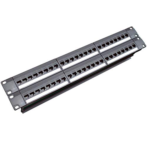 Jufjsfy 19 1U Schrank Rack 24 CAT6 Patchpanel RJ45 Kabel Adapter Torbogen Modular Rahmen Jufjsfy 19 1U Schrank Rack 24 CAT6 Patchpanel RJ45 Kabel Adapter Torbogen Modular Rahmen von Jufjsfy