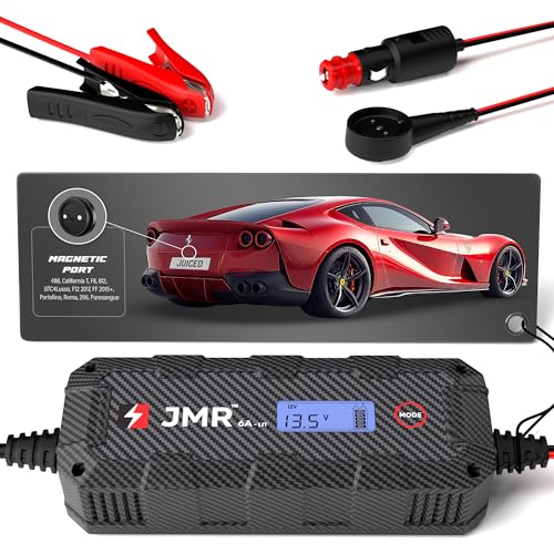 JMR Batterieladegerät für Ferrari 488 F8 California T Portofino 812 Roma 296 GTC4Lusso FF F12 Purosangue Autobatterie Ladegerät Erhaltungsladegerät (Magnetischer Anschluss, Lithium-Modus hinzufügen) JMR Batterieladegerät für Ferrari 488 F8 California T Portofino 812 Roma 296 GTC4Lusso FF F12 Purosangue Autobatterie Ladegerät Erhaltungsladegerät (Magnetischer Anschluss, Lithium-Modus hinzufügen) von Juice My Ride