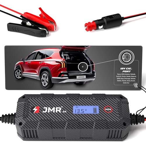 JMR Batterieladegerät für Hyundai Equus Nexo Genesis Palisade Santa Tucson Sonata Veracruz IONIQ Kona Entourage Alle Modelle Autobatterie Ladegerät Akkuladegerät Erhaltungsgerät (Kein Lithium-Modus) JMR Batterieladegerät für Hyundai Equus Nexo Genesis Palisade Santa Tucson Sonata Veracruz IONIQ Kona Entourage Alle Modelle Autobatterie Ladegerät Akkuladegerät Erhaltungsgerät (Kein Lithium-Modus) von Juice My Ride