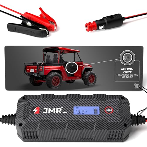 JMR Batterieladegerät für Massimo T-BOSS Warrior MSU Buck MSA MVR MEV Alle Modelle Autobatterie Ladegerät Erhaltungsladegerät Akkuladegerät Erhaltungsgerät (Kein Lithium-Modus) von Juice My Ride