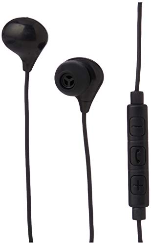 Juice® Kopfhörer mit Kabel, 3,5 mm AUX-Klinkenstecker, Reiner Sound, leichtes Design, für iPhone, iPod, iPad, Samsung und Android, Schwarz von Juice