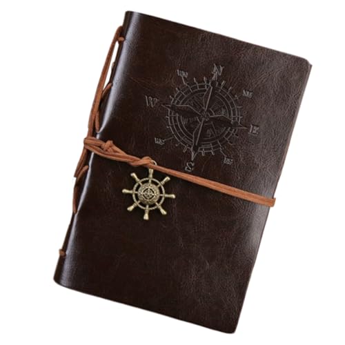 Jukeoiu Vintage Notizbuch Tagebuch - Piraten Notizbuch Journaling Schreibbuch Für Kreative Ideen,Retro Schreibtagebuch Mit Glatter Oberfläche, Schreibwaren Für Beruf, Homeoffice & Schule von Jukeoiu