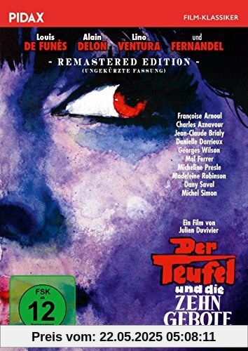 Der Teufel und die zehn Gebote (Le diable et les dix commandements) - Remastered Edition / Kultfilm mit Louis du Funés, Alain Delon, Lino Ventura und Fernandel (Pidax Film-Klassiker) von Julien Duvivier