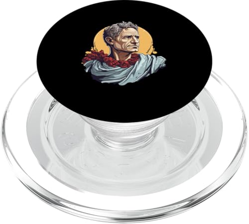 Julius Caesar Karikatur PopSockets PopGrip für MagSafe von Julius Caesar Art Style Designs For Historians
