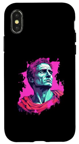 Julius Caesar Vaporwave Hülle für iPhone X/XS Julius Caesar Vaporwave Hülle für iPhone X/XS von Julius Caesar Art Style Designs For Historians