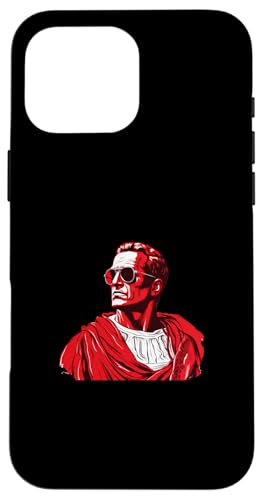 Julius Caesar mit Sonnenbrille Hülle für iPhone 16 Pro Max Julius Caesar mit Sonnenbrille Hülle für iPhone 16 Pro Max von Julius Caesar Art Style Designs For Historians
