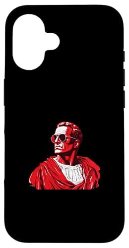 Julius Caesar mit Sonnenbrille Hülle für iPhone 16 Julius Caesar mit Sonnenbrille Hülle für iPhone 16 von Julius Caesar Art Style Designs For Historians