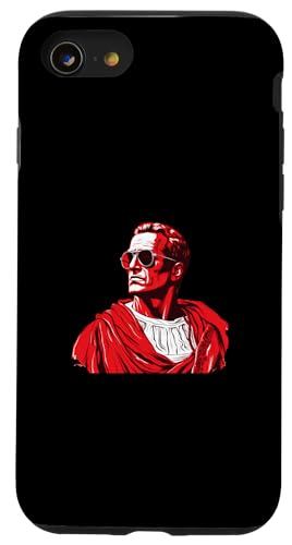Julius Caesar mit Sonnenbrille Hülle für iPhone SE (2020) / 7 / 8 von Julius Caesar Art Style Designs For Historians