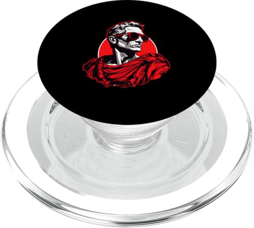 Julius Caesar mit Sonnenbrille PopSockets PopGrip für MagSafe Julius Caesar mit Sonnenbrille PopSockets PopGrip für MagSafe von Julius Caesar Art Style Designs For Historians