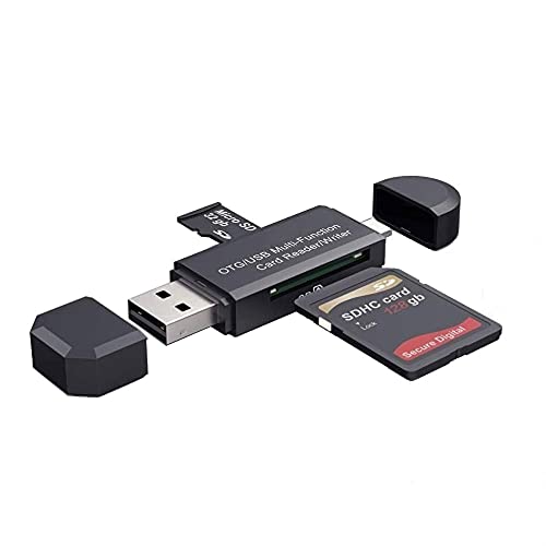 Juliyeh Micro USB OTG USB 2.0 Kartenleser Adapter SD/Micro SD Speicherkartenleser Standard Anschluss für Smartphones Tablets mit OTG-Funktion für SDXC SDHC MMC RS-MMC Micro SDXC Micro SDHC UHS-I von Juliyeh