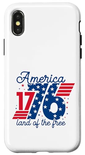 1776 Amerika 4. Juli Retro Design Hülle für iPhone X/XS 1776 Amerika 4. Juli Retro Design Hülle für iPhone X/XS von July 4th Graphic