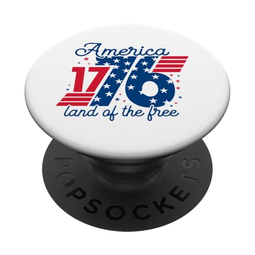 1776 Amerika 4. Juli Retro Design PopSockets Klebender PopGrip 1776 Amerika 4. Juli Retro Design PopSockets Klebender PopGrip von July 4th Graphic