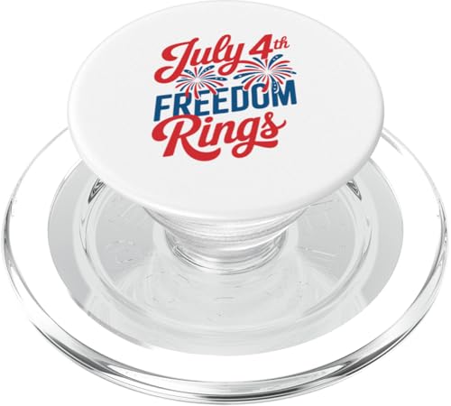 4. Juli Freedom Rings – American Funny 4. Juli PopSockets PopGrip für MagSafe von July 4th Graphic