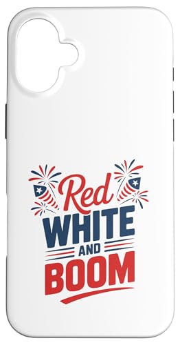 4. Juli Red White and Boom - American Fireworks Hülle für iPhone 16 Plus 4. Juli Red White and Boom - American Fireworks Hülle für iPhone 16 Plus von July 4th Graphic