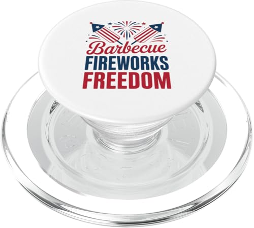 Barbecue Fireworks Freedom American Funny 4. Juli PopSockets PopGrip für MagSafe von July 4th Graphic
