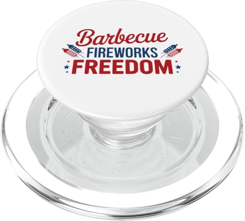 Barbecue Fireworks Freedom - American Funny Fourth Of Juli PopSockets PopGrip für MagSafe Barbecue Fireworks Freedom - American Funny Fourth Of Juli PopSockets PopGrip für MagSafe von July 4th Graphic