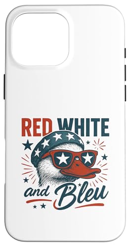 Duck 4. Juli Rot Weiß Blau America Disco Hülle für iPhone 16 Pro Max Duck 4. Juli Rot Weiß Blau America Disco Hülle für iPhone 16 Pro Max von July 4th Graphic