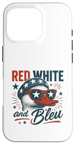 Duck 4. Juli Rot Weiß Blau America Disco Hülle für iPhone 16 Pro Duck 4. Juli Rot Weiß Blau America Disco Hülle für iPhone 16 Pro von July 4th Graphic