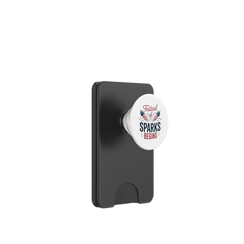Festival of Sparks Begins America 4. Juli PopSockets PopWallet für MagSafe von July 4th Graphic