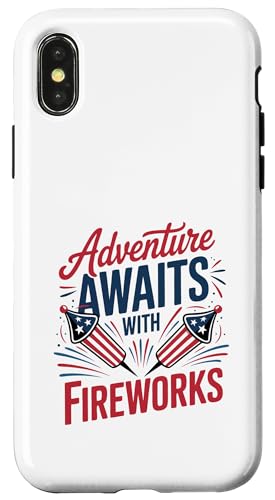 Feuerwerk und Spaß warten - American Funny 4. Juli Hülle für iPhone X/XS Feuerwerk und Spaß warten - American Funny 4. Juli Hülle für iPhone X/XS von July 4th Graphic