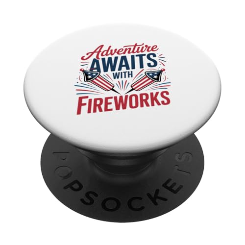 Feuerwerk und Spaß warten - American Funny 4. Juli PopSockets Klebender PopGrip Feuerwerk und Spaß warten - American Funny 4. Juli PopSockets Klebender PopGrip von July 4th Graphic