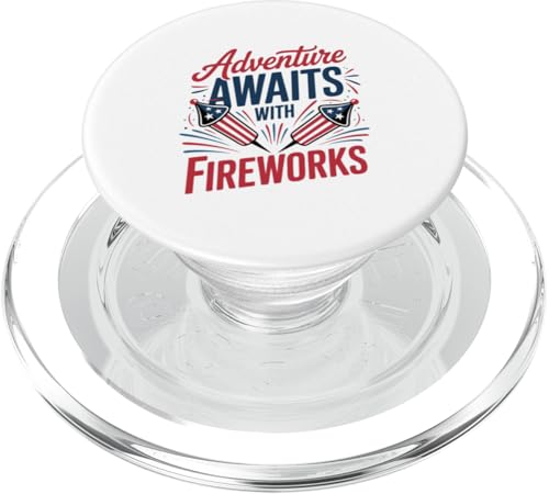 Feuerwerk und Spaß warten - American Funny 4. Juli PopSockets PopGrip für MagSafe von July 4th Graphic
