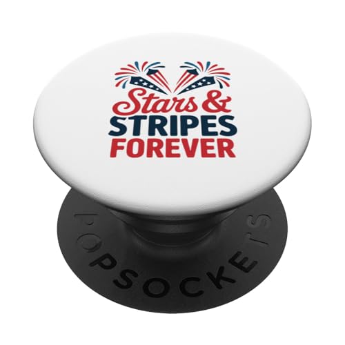 Stars and Stripes Forever America 4. Juli PopSockets Klebender PopGrip Stars and Stripes Forever America 4. Juli PopSockets Klebender PopGrip von July 4th Graphic