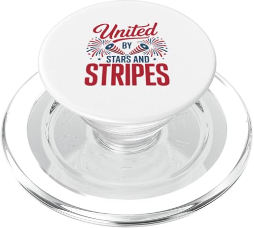 United by Stars and Stripes American Funny 4. Juli PopSockets PopGrip für MagSafe von July 4th Graphic