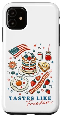 4. Juli Pfannkuchen Speck Berry Frühstück schmeckt wie Freiheit Hülle für iPhone 11 4. Juli Pfannkuchen Speck Berry Frühstück schmeckt wie Freiheit Hülle für iPhone 11 von July 4th Tees NYC