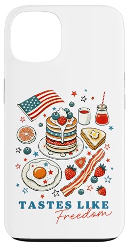 4. Juli Pfannkuchen Speck Berry Frühstück schmeckt wie Freiheit Hülle für iPhone 13 4. Juli Pfannkuchen Speck Berry Frühstück schmeckt wie Freiheit Hülle für iPhone 13 von July 4th Tees NYC