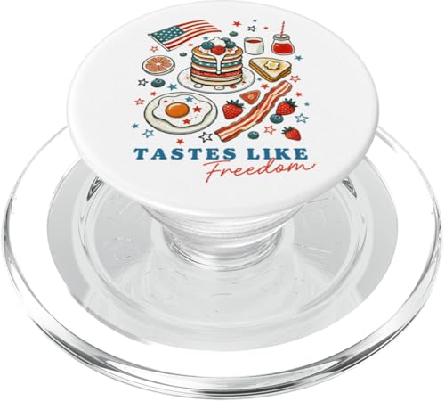 4. Juli Pfannkuchen Speck Berry Frühstück schmeckt wie Freiheit PopSockets PopGrip für MagSafe 4. Juli Pfannkuchen Speck Berry Frühstück schmeckt wie Freiheit PopSockets PopGrip für MagSafe von July 4th Tees NYC