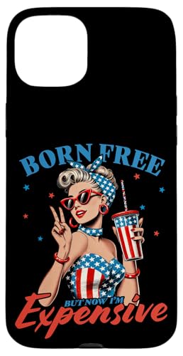 4. Juli Pin Up Girl I'm Expensive Funny Sarcastic Women Hülle für iPhone 15 Plus 4. Juli Pin Up Girl I'm Expensive Funny Sarcastic Women Hülle für iPhone 15 Plus von July 4th Tees NYC