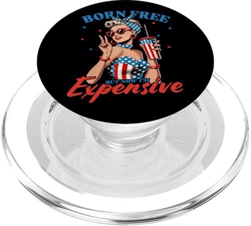 4. Juli Pin Up Girl I'm Expensive Funny Sarcastic Women PopSockets PopGrip für MagSafe 4. Juli Pin Up Girl I'm Expensive Funny Sarcastic Women PopSockets PopGrip für MagSafe von July 4th Tees NYC