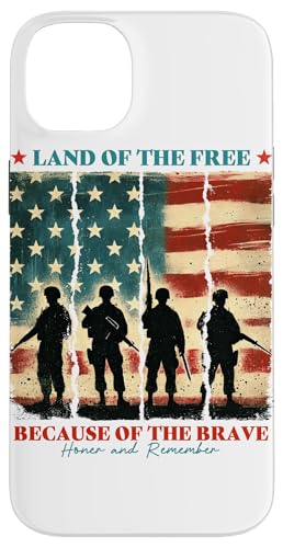 4. Juli Veterans Day Militär Familie Soldat Flagge Land Free Hülle für iPhone 14 Plus von July 4th Tees NYC