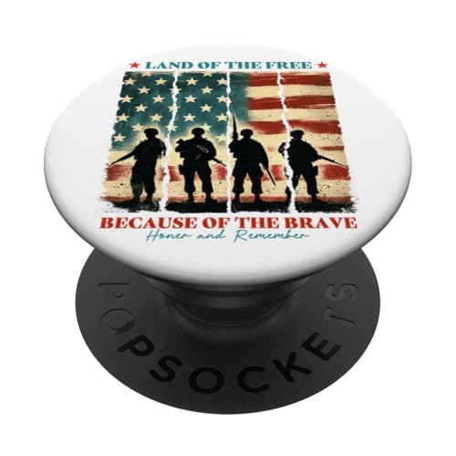 4. Juli Veterans Day Militär Familie Soldat Flagge Land Free PopSockets Klebender PopGrip 4. Juli Veterans Day Militär Familie Soldat Flagge Land Free PopSockets Klebender PopGrip von July 4th Tees NYC