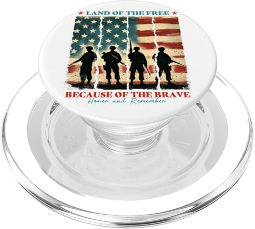 4. Juli Veterans Day Militär Familie Soldat Flagge Land Free PopSockets PopGrip für MagSafe 4. Juli Veterans Day Militär Familie Soldat Flagge Land Free PopSockets PopGrip für MagSafe von July 4th Tees NYC