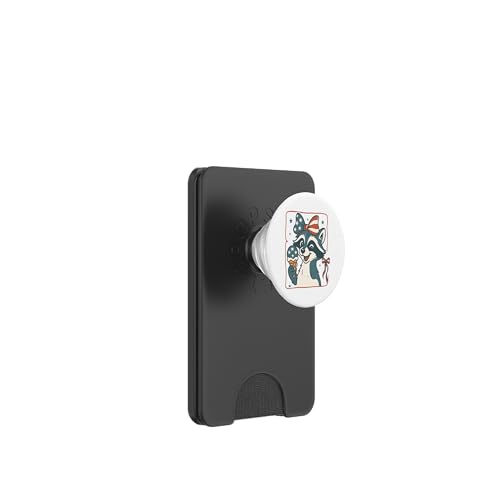4. Juli Waschbär Mädchen Patriotische Eiscreme Kokette Frauen PopSockets PopWallet für MagSafe 4. Juli Waschbär Mädchen Patriotische Eiscreme Kokette Frauen PopSockets PopWallet für MagSafe von July 4th Tees NYC