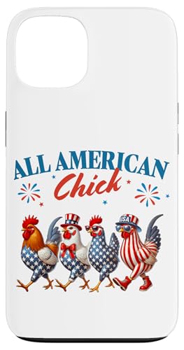 All American Chicken Chick Hen America Flag Patriotic Juli 4 Hülle für iPhone 13 All American Chicken Chick Hen America Flag Patriotic Juli 4 Hülle für iPhone 13 von July 4th Tees NYC