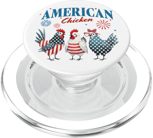 American Chicken Mom Mama Hen 4. Juli Amerikanische Flagge Frauen PopSockets PopGrip für MagSafe American Chicken Mom Mama Hen 4. Juli Amerikanische Flagge Frauen PopSockets PopGrip für MagSafe von July 4th Tees NYC