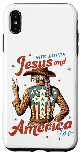American Christian Cowgirl 4. Juli Cowboy Loves Jesus Hülle für iPhone XS Max American Christian Cowgirl 4. Juli Cowboy Loves Jesus Hülle für iPhone XS Max von July 4th Tees NYC